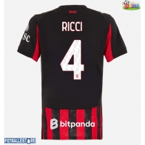 AC Milan Samuele Ricci #4 Hjemmedrakt Dame 2025-26 Kortermet